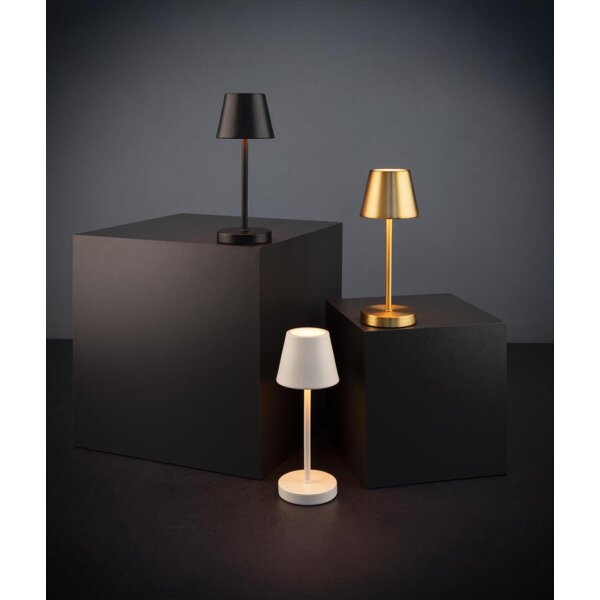 APS Lampe de bureau rechargeable à LED MERLE MICRO, or