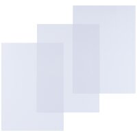pavo Plat de couverture, A4, PP, 0,30 mm, transparent mat