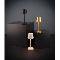 APS Lampe de bureau rechargeable à LED MERLE MICRO, noir