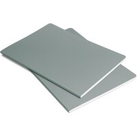 sigel Carnet Linescape, A5, ligné, gris / vert fluo