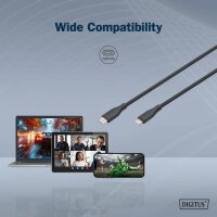 DIGITUS Câble silicone, USB-C - Lightning, 1,0 m