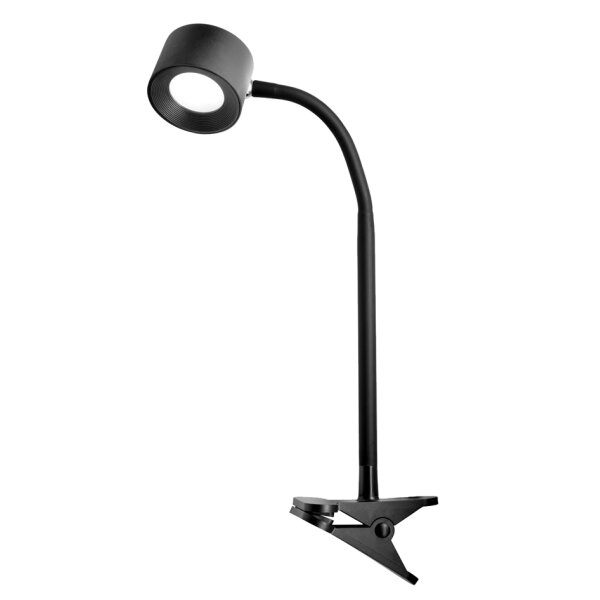 APS Pince de table avec bras flexible VALUMO, noir