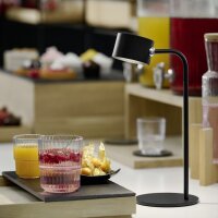 APS Pince de table avec bras flexible VALUMO, noir