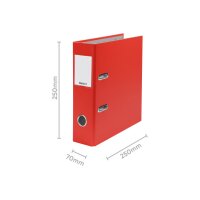 BIELLA Ordner Plasticolor 7cm 10750745U rot A5