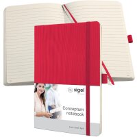 sigel Carnet de notes Conceptum, A5, uni, bleu
