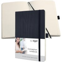 sigel Carnet de notes Conceptum, A5, uni, bleu