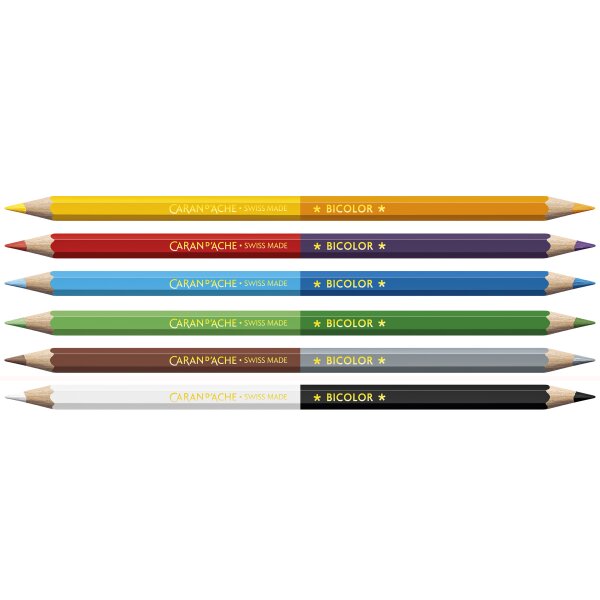 CARAN DACHE Buntstifte SWISSCOLOR BICOLOR Aquarelle
