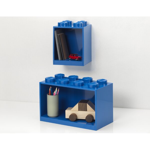 LEGO Bausteinregal-Set BRICK SHELF, 2-teilig, rot