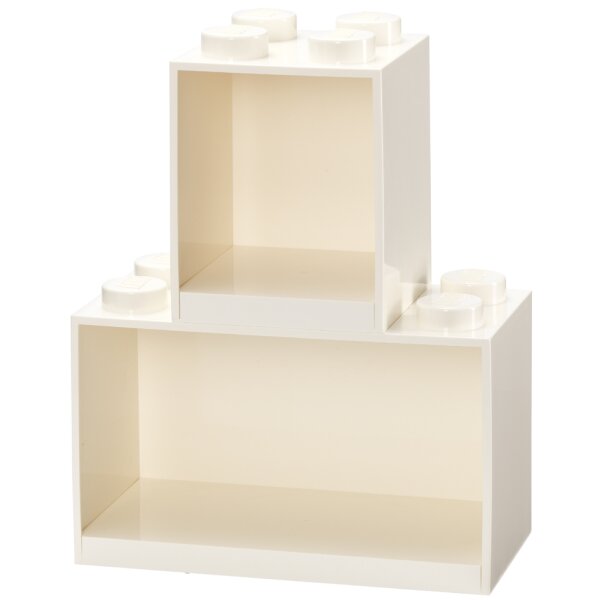 LEGO Bausteinregal-Set BRICK SHELF, 2-teilig, rot
