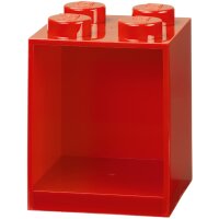 LEGO Bausteinregal BRICK SHELF 4, Breite: 159 mm, rot