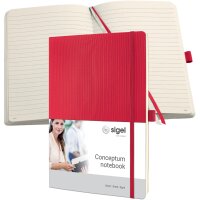 sigel Carnet de notes Conceptum, A4, uni, noir