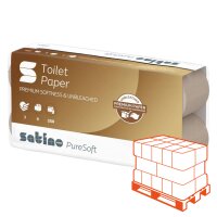 SATINO PureSoft Recycling Toilettenpapier beige, 3-lagig,...