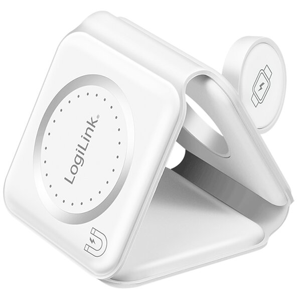 LogiLink Station de charge pour iPhone/Apple Watch/AirPods