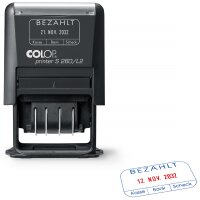 COLOP Datumstempel Printer S260 L3 "GEBUCHT", schwarz