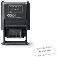 COLOP Datumstempel Printer S260 L3 "GEBUCHT", schwarz