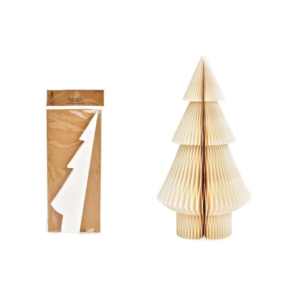 ROOST Aufsteller Honeycomb 15x30cm 10039687 Tannenbaum, weiss