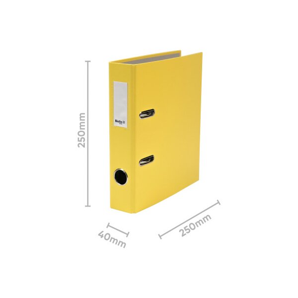 BIELLA Classeur Plasticolor 4cm 10750420U jaune A5