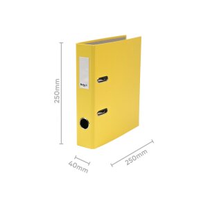 BIELLA Classeur Plasticolor 4cm 10750420U jaune A5