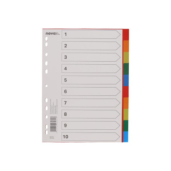 NOVOOO Répertoires PP A4 40982 multicolor 10 pcs.