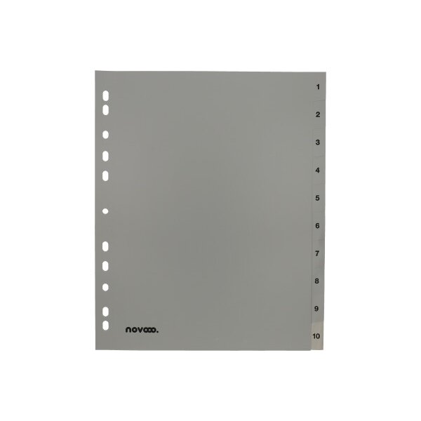 NOVOOO Register PP A4+ 40960 grau 1-10