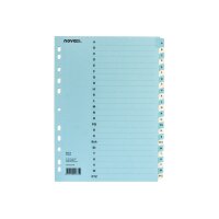 NOVOOO Kartonregister A4 40572 blau/beige A-Z 24-teilig