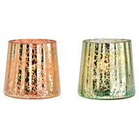 ROOST Windlicht aus Glas 10cm 10040322 assortiert