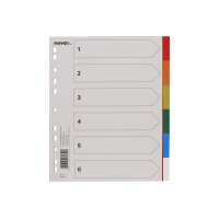 NOVOOO Register PP A4+ 40989 multicolor 6-teilig