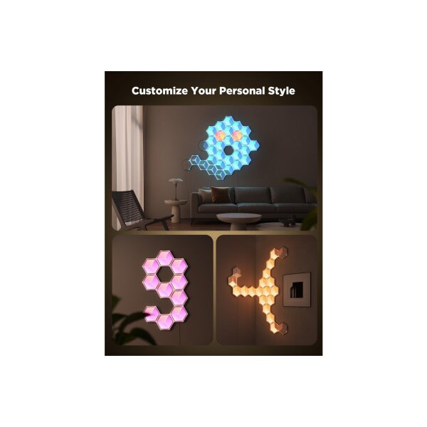 GOVEE Glide Hexa Light Panels H606AC81-OF-EU Hexa Ultra 7 pcs.