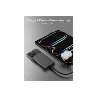 AUKEY MagFusion Slim 5000mAh PB-MS07A BG Powerbank Qi2 Wireless,Black