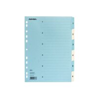 NOVOOO Kartonregister A4 40543 blau/beige 1-6