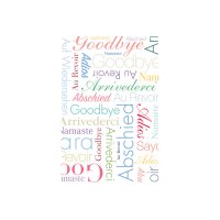 ABC Abschiedskarte DE B6 52179 Abschied mehrsprachig