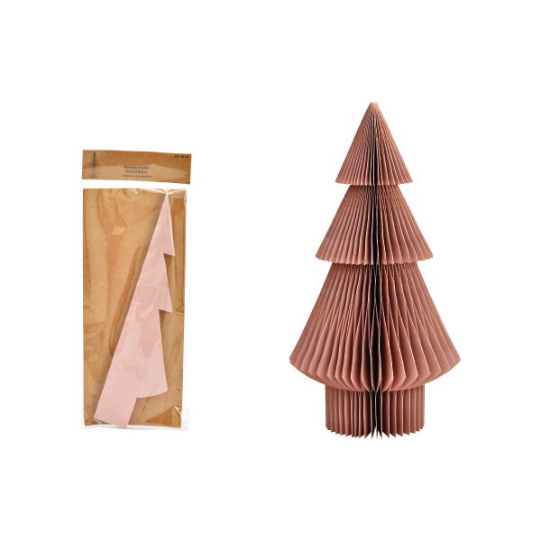 ROOST Aufsteller Honeycomb 15x30cm 10039705 Tannenbaum, altrosa