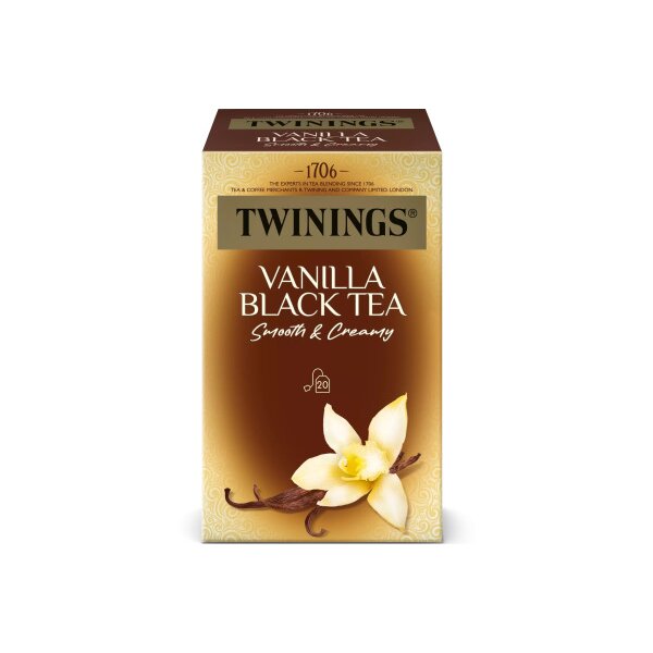 TWININGS Vanilla Black 100018061 Beutel 2g, 20 Stk.