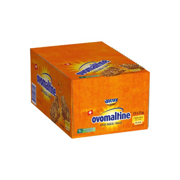 OVOMALTINE Crisp M&uuml;esliriegel 102185888 25g, 25 Stk.