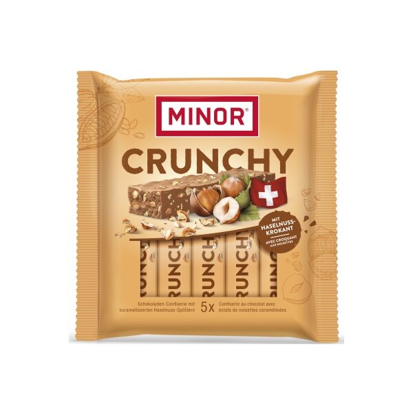 MINOR Barre de chocolat 07947-00-0015 Crunchy 5x22g