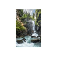 ABC Carte de voeux en blanc B6 51861 Cascade dans la...