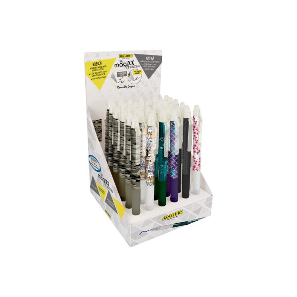 ONLINE Gelschreiber MagiXX Design 35077/36 Display, assortiert 36 Stück