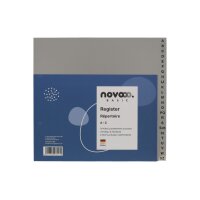 NOVOOO Répertoires PP 3/4 haut 40964 gris A-Z 24pcs.