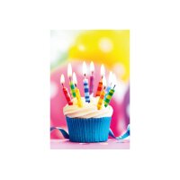 ABC Glückwunschkarte Blanko B6 51841 Cupcake mit Kerzen