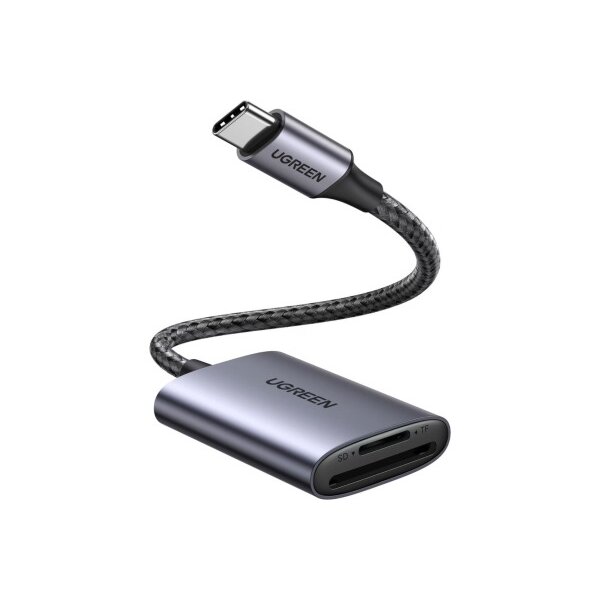 UGREEN Memory Card Reader 80888B USB-C to SD/TFAlu Case (BB)