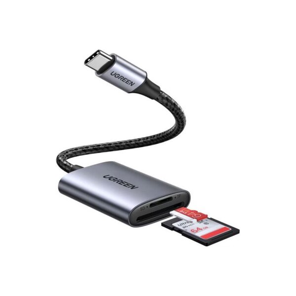 UGREEN Memory Card Reader 80888B USB-C to SD/TFAlu Case (BB)