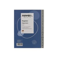 NOVOOO Register PP A5 40978 grau A-Z 24tlg.