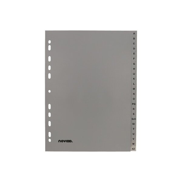 NOVOOO Répertoires PP A4 40956 gris A-Z 24pcs.