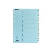 NOVOOO Kartonregister A4 40554 blau/beige 1-52