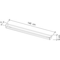 APOLLO Kabelwanne 146cm VCK18/W weiss, für 180-200...