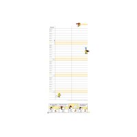 HEYE Planer für zwei Peanuts 2027 21302+27 1M/1S DE 2 Spalten 16x34.7cm