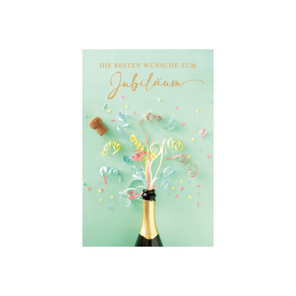 ABC Carte de voeux jubil&eacute; DE B6 52314 Champagner
