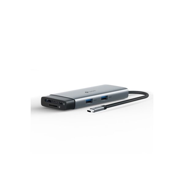 TP-LINK USB-C 7-Port Hub UH7020C HDMI 4K,USB-A&C, PD 100W,SD
