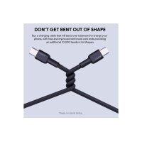 AUKEY Cable USB-C-to-C KevlarCore CB-NCC2 BK N ylon Braided,1.8m,60W, Bl.