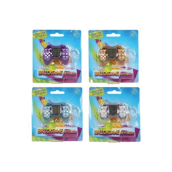 ROOST Schl&uuml;sselanh&auml;nger 6cm 621853 Brickgame Controller, ass.